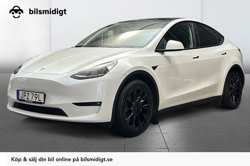 Vit Begagnad 2023 Tesla Model Y Long Range SUV | 419 700 kr (Superpris) - Bild 1/3