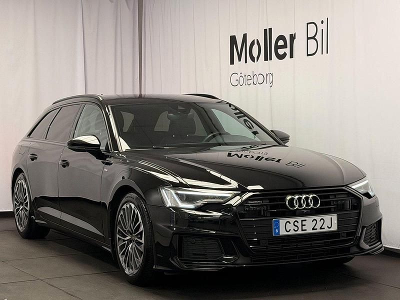 Svart (brilliantsvart) Begagnad 2021 Audi A6 Kombi | 374 900 kr (Dyr) - Bild 1/4