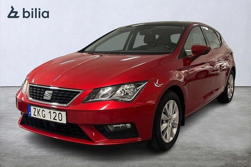 Röd Begagnad 2018 Seat Leon Halvkombi | 139 900 kr (Lite dyr) - Bild 1/4