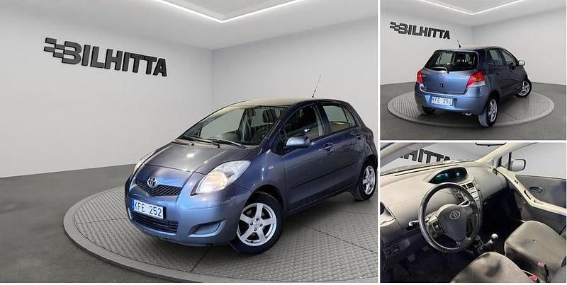 Blå Begagnad 2009 Toyota Yaris Halvkombi | 49 900 kr (Marknadspris) - Bild 1/4