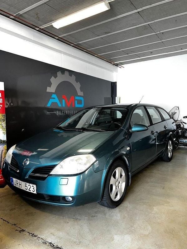 Blå Begagnad 2003 Nissan Primera Kombi | 24 900 kr (Superpris) - Bild 1/4