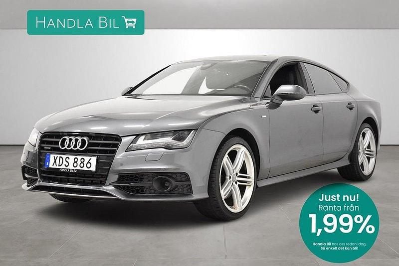 Mörkgrå Begagnad 2013 Audi A7 S-Line Halvkombi | 199 800 kr (Superpris) - Bild 1/3