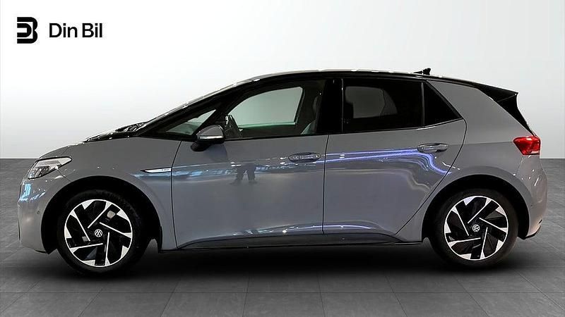 Begagnad VW ID.3 Pro 150 kW (204 HK) 2022 Grå (moonstone grey black) Halvkombi