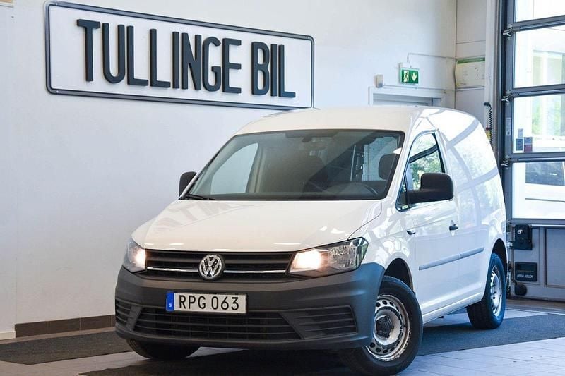 Vit Begagnad 2019 VW Caddy Minibuss | 89 900 kr (Superpris) - Bild 1/4