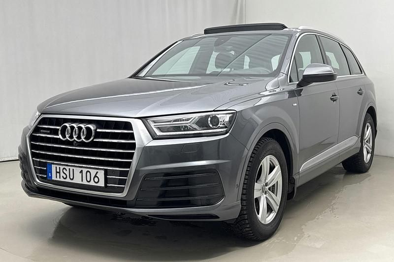 Grå Begagnad 2016 Audi Q7 S-Line SUV | 330 500 kr (Marknadspris) - Bild 1/4