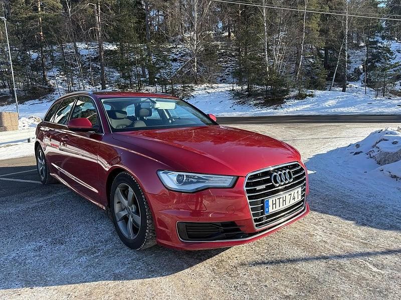Begagnad Audi A6 218 HK (160 kW) 2015 Röd Kombi
