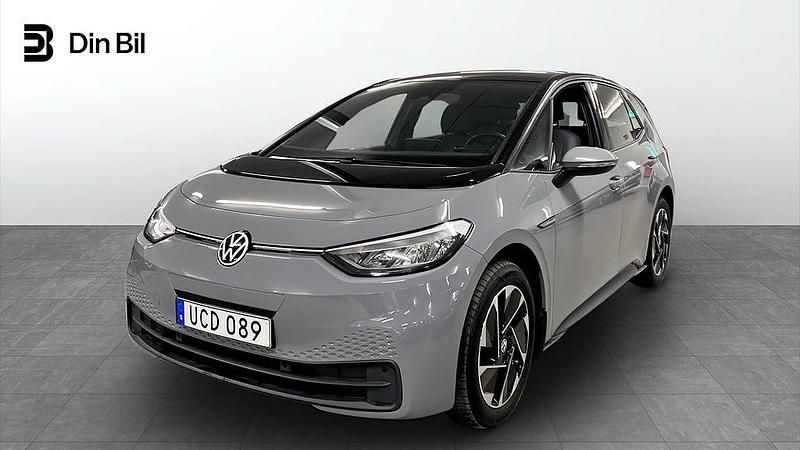 Begagnad VW ID.3 Pro Performance 150 kW (204 HK) 2022 Grå Halvkombi