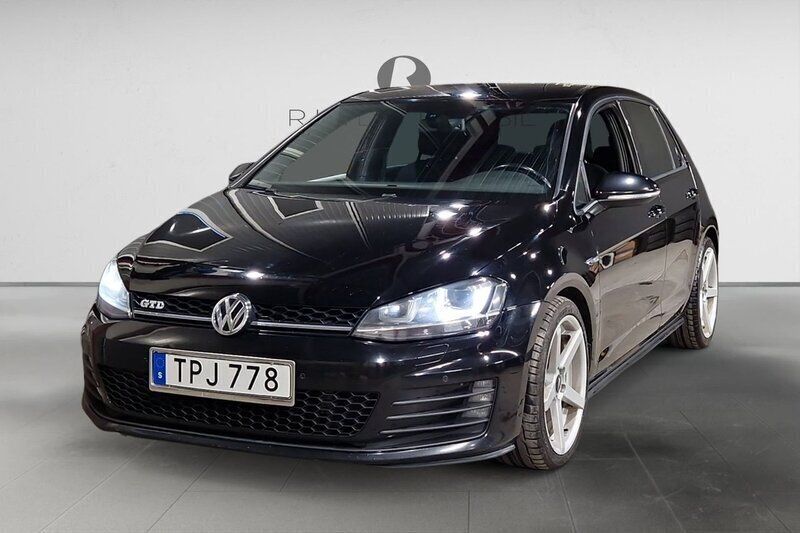 Svart Begagnad 2013 VW Golf VII GTD Halvkombi | 124 900 kr (Lite dyr) - Bild 1/3