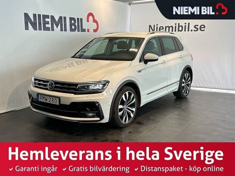 Vit Begagnad 2017 VW Tiguan R-line SUV | 259 900 kr (Lite dyr) - Bild 1/3