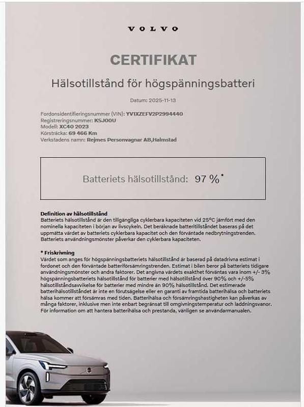 Begagnad Volvo XC40 Core 185 kW (252 HK) 2022 Svart SUV