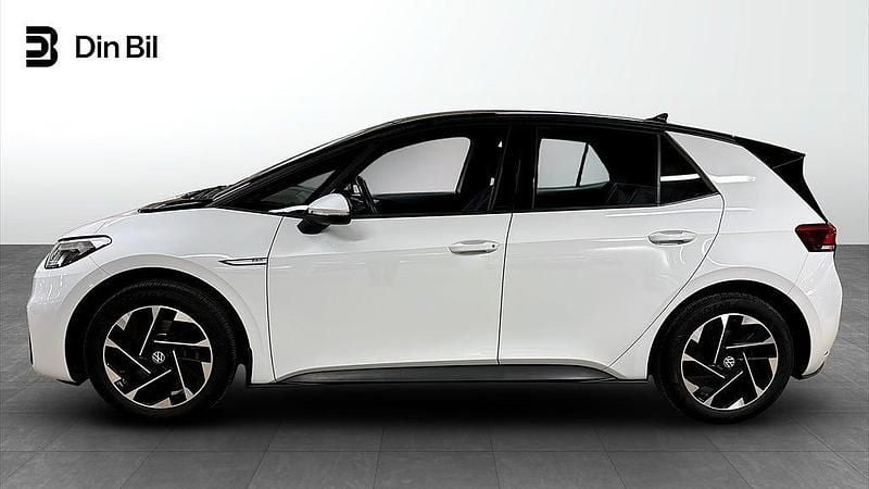 Begagnad VW ID.3 Pro 150 kW (204 HK) 2022 Glacier white metallic bl Halvkombi