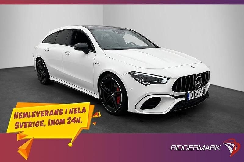 Vit Begagnad 2020 Mercedes CLA45 AMG Shooting Brake AMG Kombi | 509 900 kr - Bild 1/3
