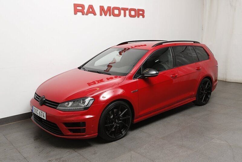 Röd Begagnad 2016 VW Golf VII R Kombi | 238 900 kr (Marknadspris) - Bild 1/3