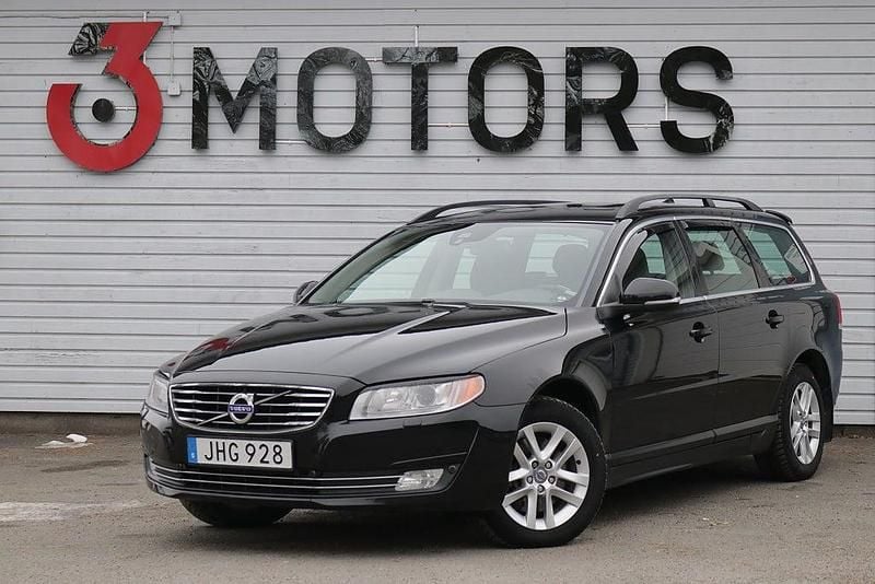 Svart Begagnad 2014 Volvo V70 Momentum Kombi | 149 900 kr (Marknadspris) - Bild 1/4
