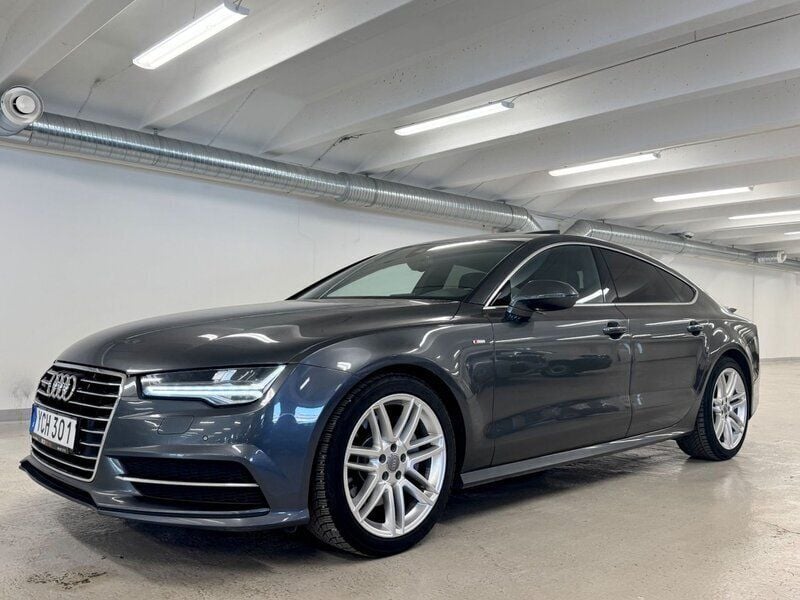 Grå (gråmetallic) Begagnad 2016 Audi A7 S-Line Halvkombi | 239 900 kr (Bra pris) - Bild 1/4