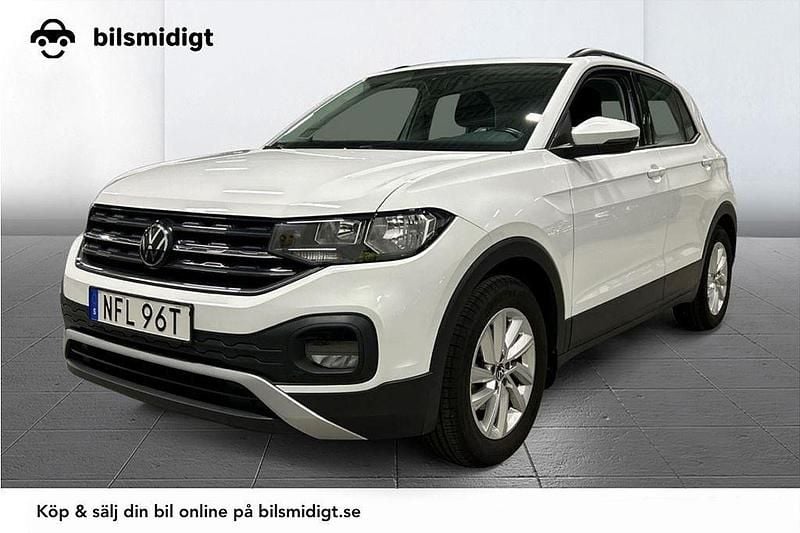 Vit Begagnad 2022 VW T-Cross Executive SUV | 208 900 kr (Marknadspris) - Bild 1/3