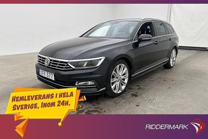 Svart Begagnad 2016 VW Passat R-line Kombi | 169 800 kr (Marknadspris) - Bild 1/3