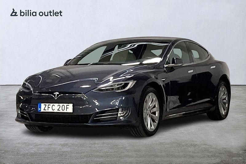 Grå Begagnad 2020 Tesla Model S Long Range AWD Halvkombi | 339 900 kr (Superpris) - Bild 1/3