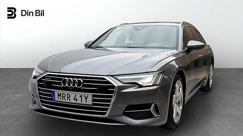 Tyfongrå metallic (stängd Begagnad 2020 Audi A6 S-Line Kombi | 319 000 kr (Marknadspris) - Bild 1/4