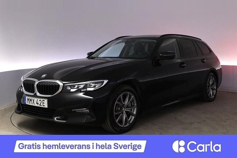 Begagnad BMW 330e Sport Line 215 HK (158 kW) 2020 Svart Kombi