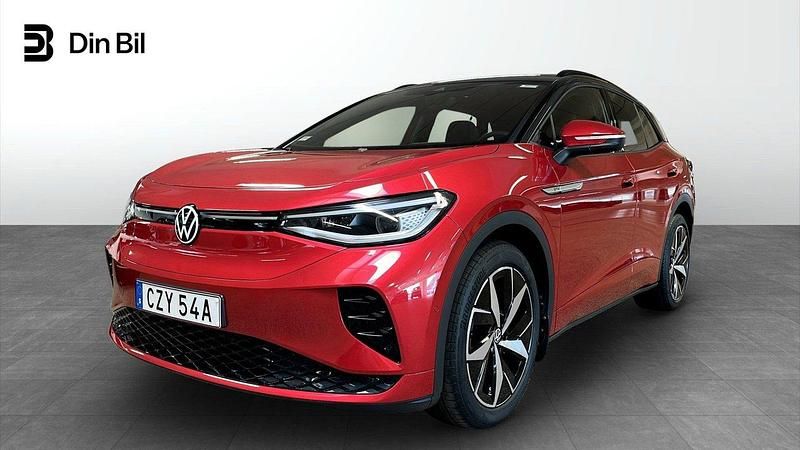 Mörkröd (kings red metallic black) Begagnad 2022 VW ID.4 GTX SUV | 384 900 kr - Bild 1/4