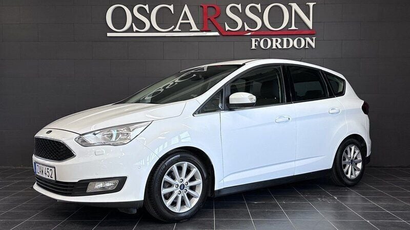 Vit Begagnad 2018 Ford C-MAX Minibuss | 99 900 kr (Bra pris) - Bild 1/4