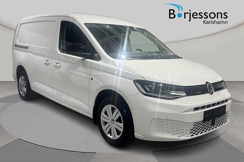 Vit Ny 2025 VW Caddy Maxi S Minibuss | 483 625 kr (Lite dyr) - Bild 1/4