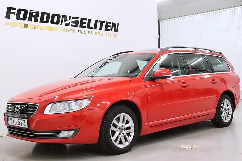 Röd Begagnad 2015 Volvo V70 Momentum Kombi | 149 800 kr (Marknadspris) - Bild 1/4