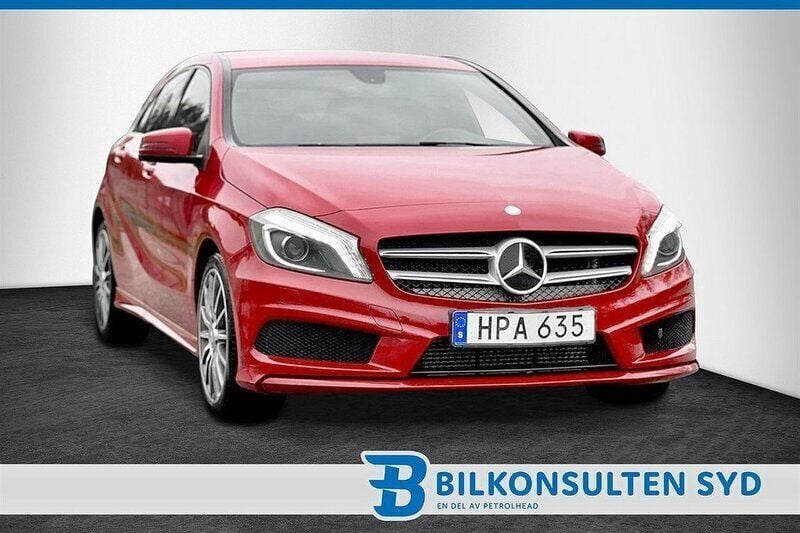 Röd Begagnad 2014 Mercedes A180 AMG Halvkombi | 189 900 kr (Marknadspris) - Bild 1/4