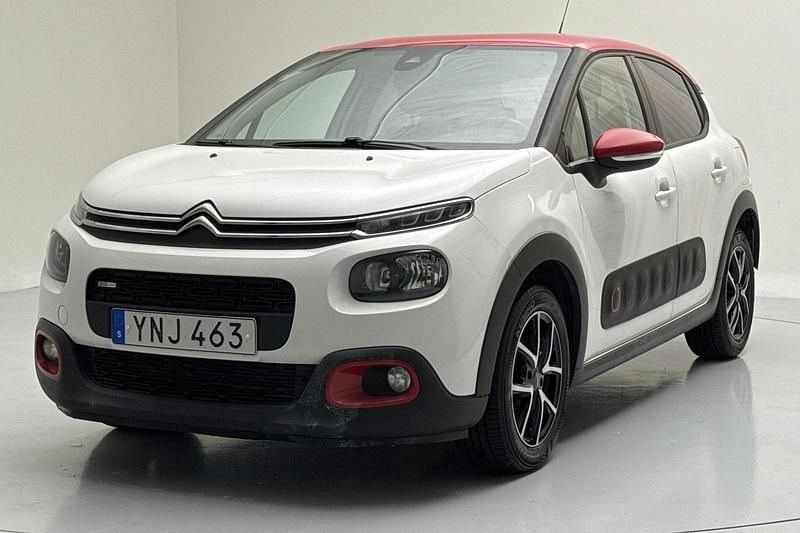 Vit Begagnad 2017 Citroën C3 Live Halvkombi | 84 000 kr (Lite dyr) - Bild 1/4