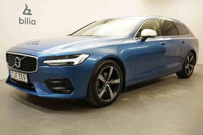 Blå Begagnad 2018 Volvo V90 Kombi | 289 900 kr (Dyr) - Bild 1/1