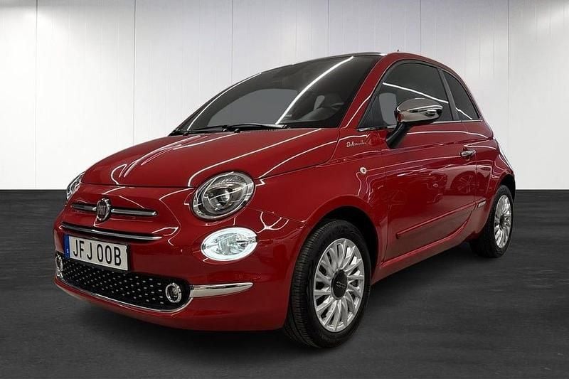 Röd Begagnad 2022 Fiat 500 Dolcevita Halvkombi | 134 900 kr (Marknadspris) - Bild 1/4