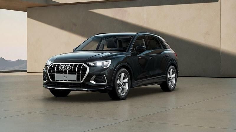 Svart Ny 2025 Audi Q3 Advanced Plus SUV | 398 500 kr (Marknadspris) - Bild 1/4