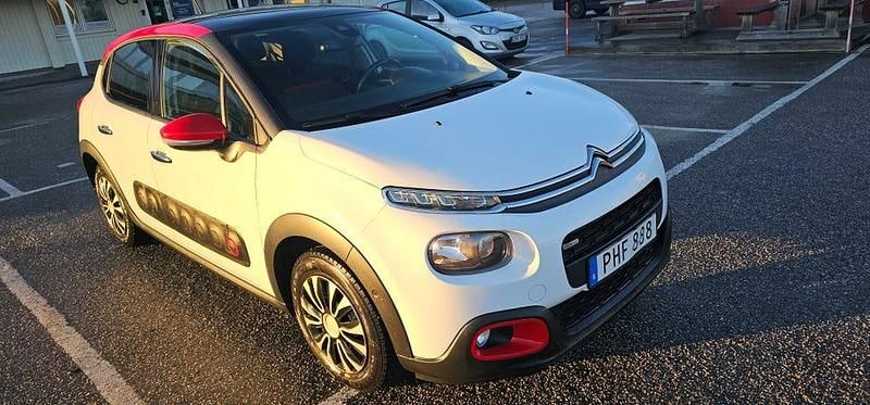 Vit Begagnad 2017 Citroën C3 Halvkombi | 85 000 kr (Marknadspris) - Bild 1/4