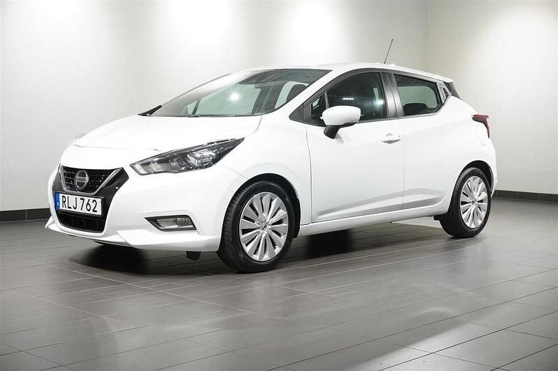 Vit Begagnad 2022 Nissan Micra Acenta Halvkombi | 164 800 kr (Marknadspris) - Bild 1/4