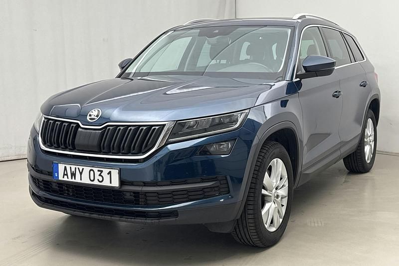 Blå Begagnad 2019 Skoda Kodiaq Business Line SUV | 262 800 kr (Bra pris) - Bild 1/4