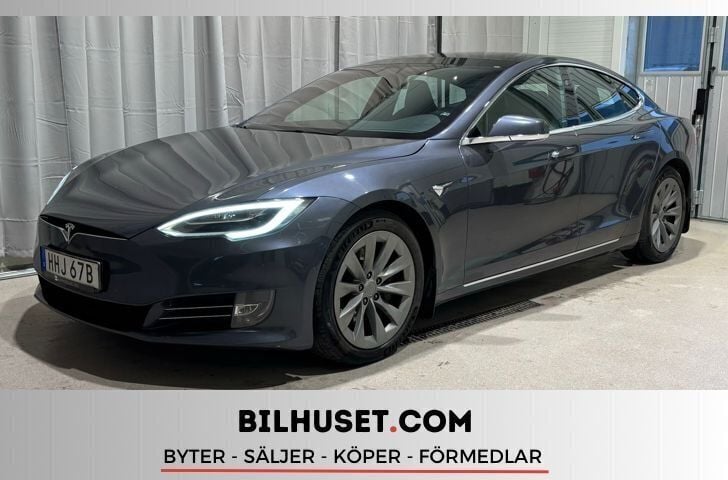 Grå Begagnad 2019 Tesla Model S Sedan | 299 000 kr (Marknadspris) - Bild 1/4
