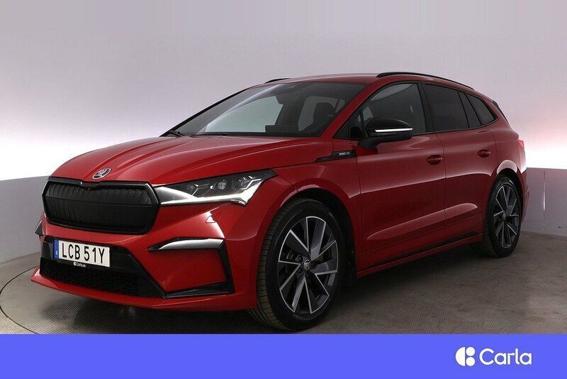 Null Begagnad 2021 Skoda Enyaq iV SportLine SUV | 388 900 kr - Bild 1/4
