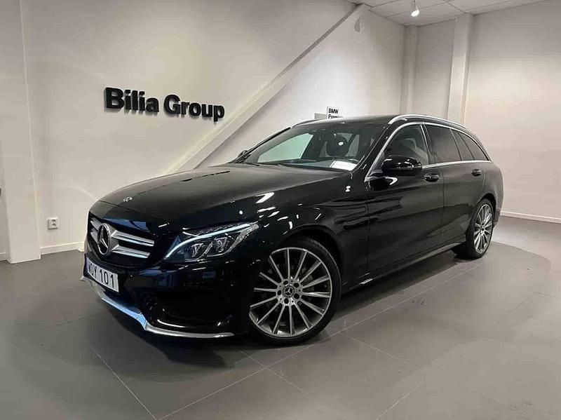 Svart Begagnad 2018 Mercedes C220 Kombi | 259 000 kr - Bild 1/1