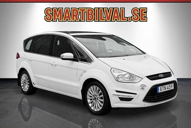 Vit Begagnad 2014 Ford S-MAX Business Edition Minibuss | 79 900 kr (Bra pris) - Bild 1/4