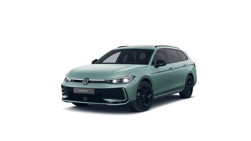 Ny VW Passat R-line 194 HK (142 kW) 2025 Ljusgrön (mariposite green metallic) Kombi