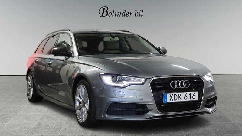Grå Begagnad 2014 Audi A6 Kombi | 138 900 kr (Marknadspris) - Bild 1/4