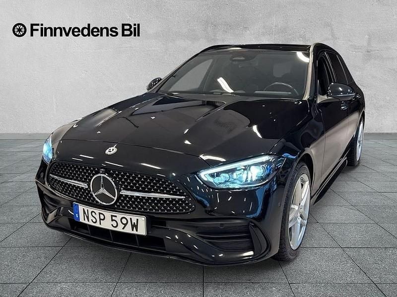 Svart Begagnad 2024 Mercedes C300 Kombi | 519 900 kr - Bild 1/4