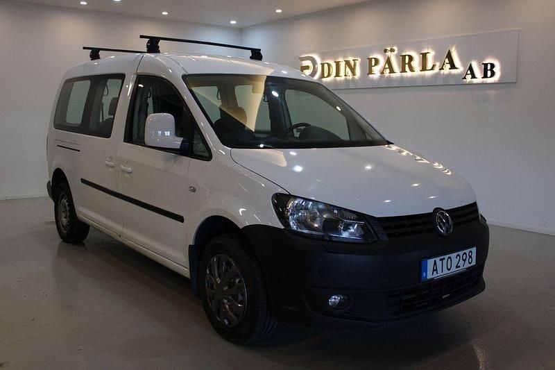 Vit Begagnad 2011 VW Caddy Maxi Minibuss | 59 900 kr (Marknadspris) - Bild 1/4