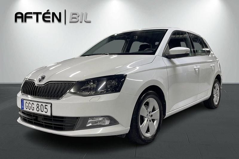 Vit Begagnad 2017 Skoda Fabia Halvkombi | 99 800 kr - Bild 1/3