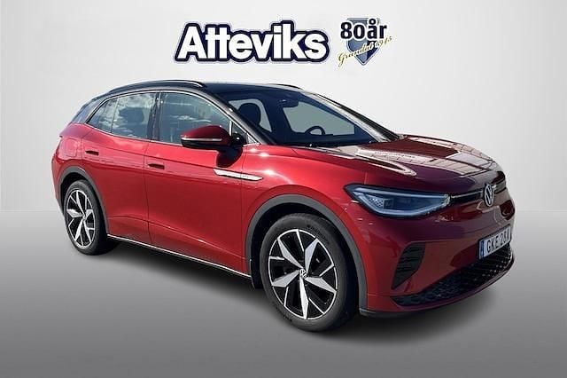 Mörkröd Begagnad 2022 VW ID.4 GTX SUV | 346 800 kr (Bra pris) - Bild 1/4
