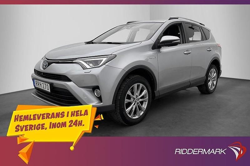 Silver Begagnad 2017 Toyota RAV4 Hybrid Executive SUV | 234 900 kr (Marknadspris) - Bild 1/3