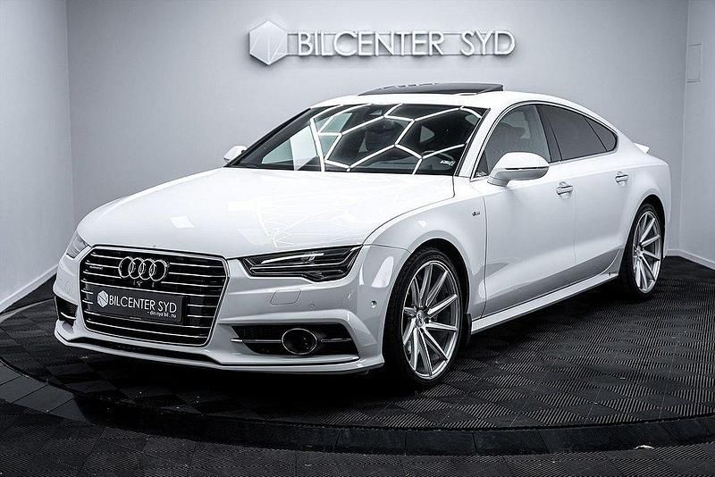 Vit Begagnad 2016 Audi A7 Sportback S-Line Halvkombi | 319 900 kr (Dyr) - Bild 1/4