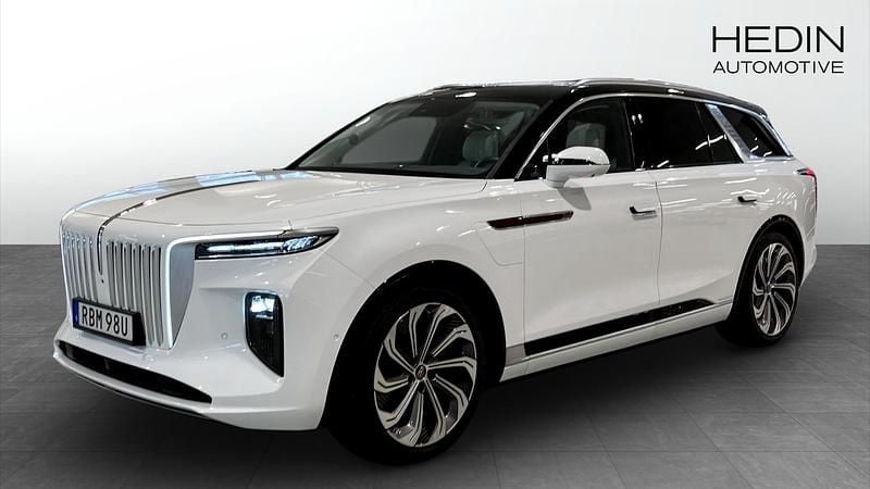 Vit (white) Begagnad 2022 Hongqi E-HS9 SUV | 749 900 kr (Marknadspris) - Bild 1/4