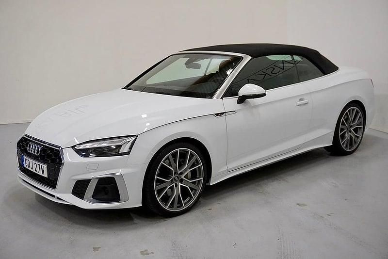 Begagnad Audi A5 Cabriolet S-Line 265 HK (194 kW) 2022 Vit Cab